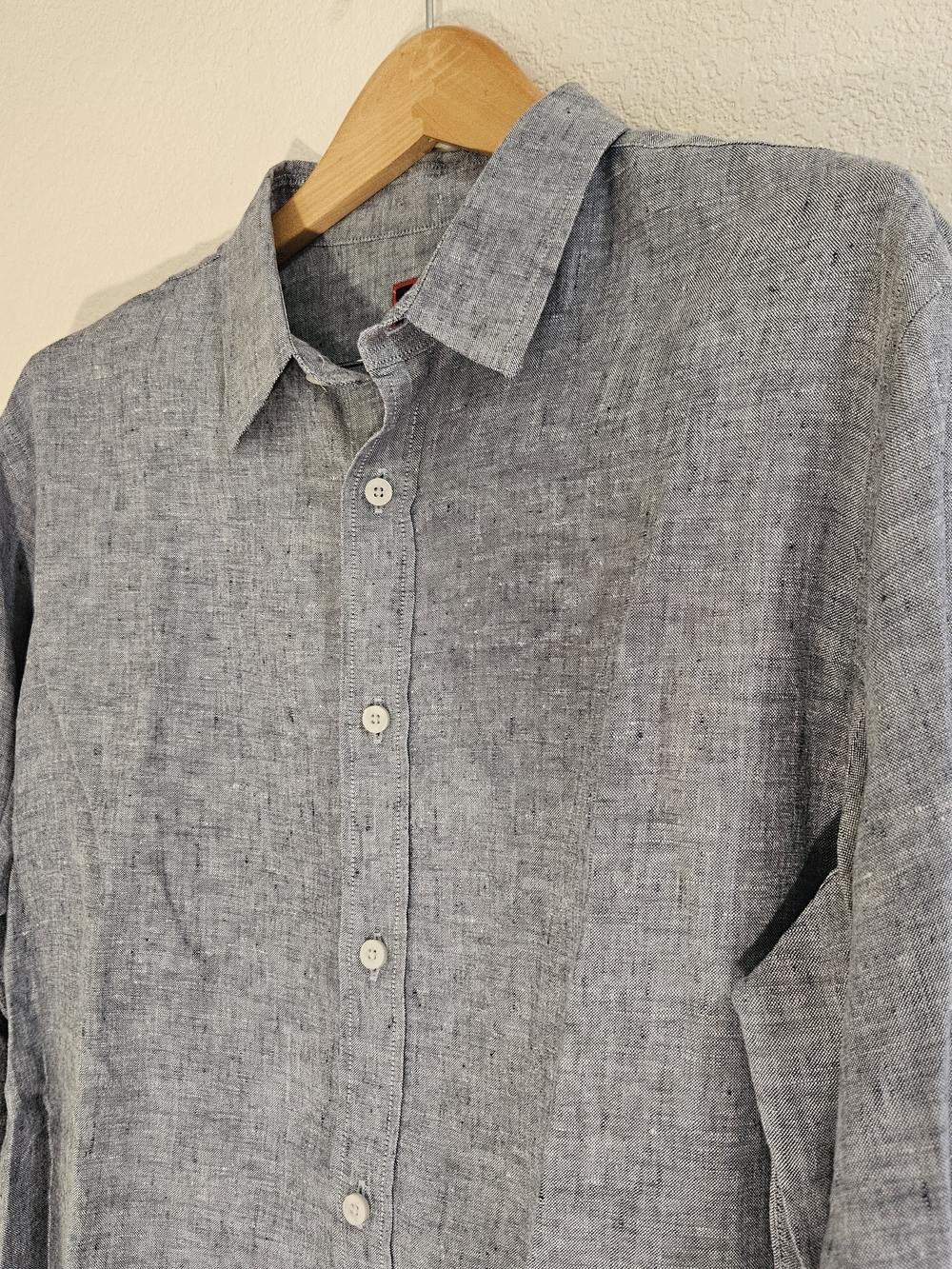 UNTUCKit Strauss Wrinkle Free Gray Long Sleeve Button Up Shirt Men's XL Classic